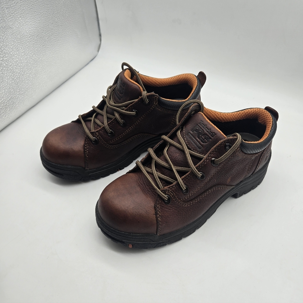 Timberland PRO Titan Womens Alloy Toe Work Oxford Full Grain Leather Work Shoes